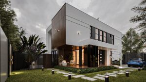 A house for sale in Accra Ghana. The walk-in closet of a luxury bedroom