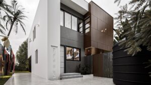 The back section of a 3 bedroom townhouse for sale in Ghana - Regimanuel Satellite City