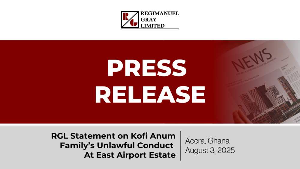 Press Release - RGL Official Statement on Kofi Anum Family