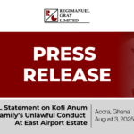 Press Release - RGL Official Statement on Kofi Anum Family