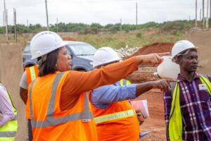 A project inspection at Regimanuel Satellite City